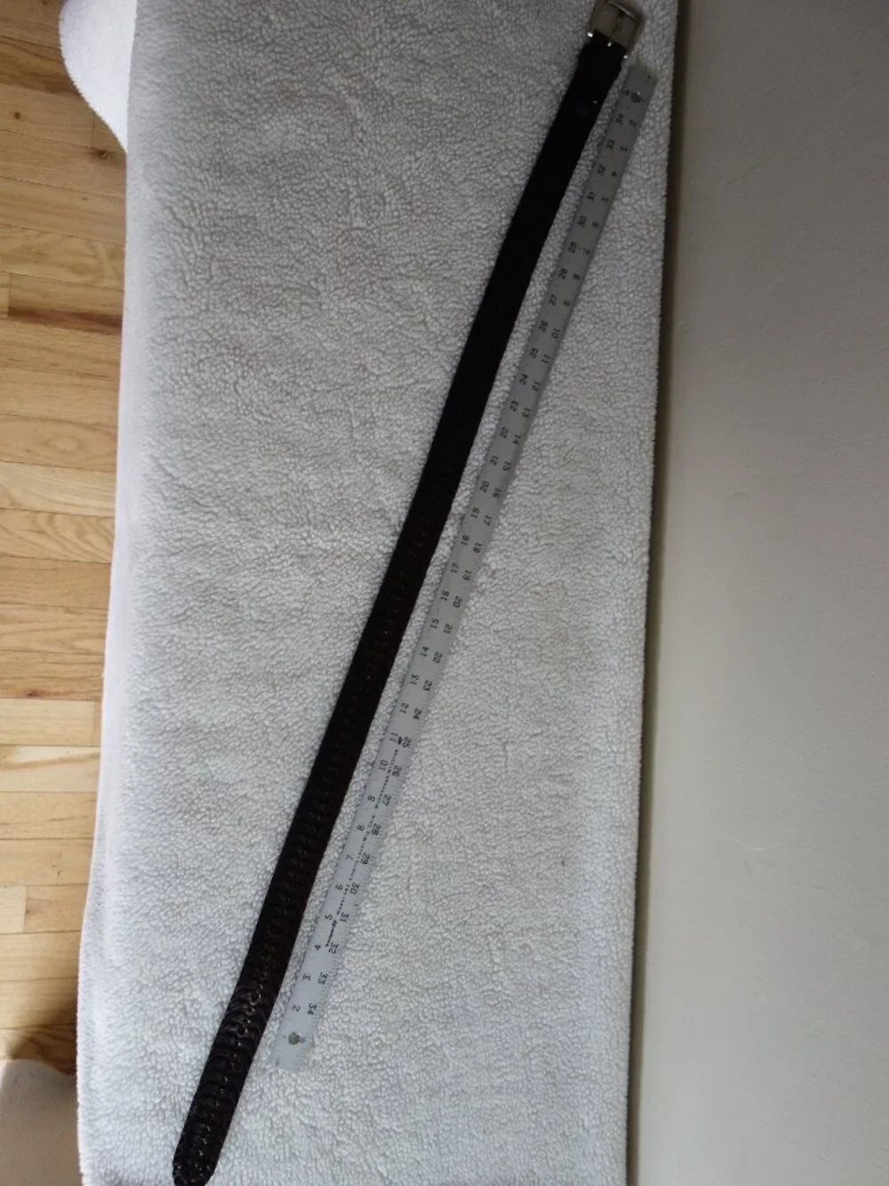 Vntg JOHN W NORDSTROM Brown Braided Leather Belt with Solid Brass Buckle